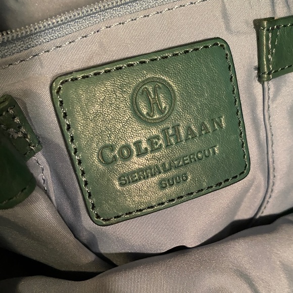 Genuine Cole Haan Teal Green Shouldwe bag - Picture 2 of 2